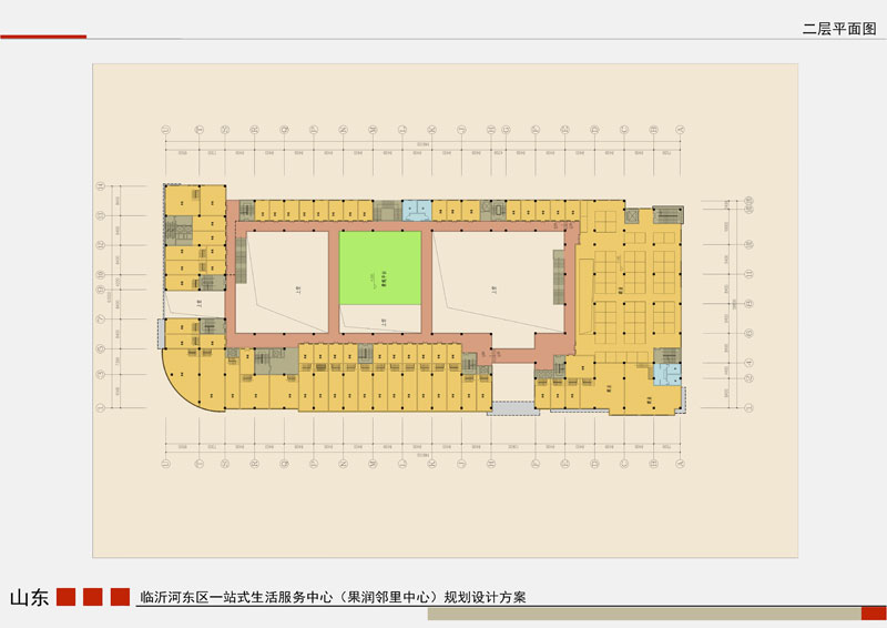 果潤(rùn)?quán)徖镏行?二層平面戶型圖