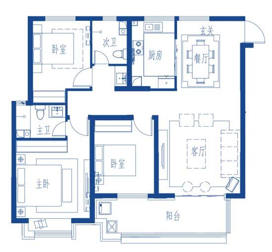 御山河142㎡三室全能戶型，限時(shí)優(yōu)惠98萬