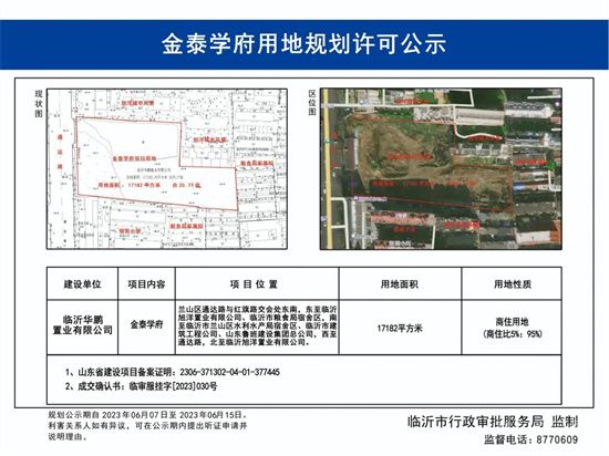 蘭山老城區(qū)通達(dá)路地段規(guī)劃公示，案名別有玄機(jī)？